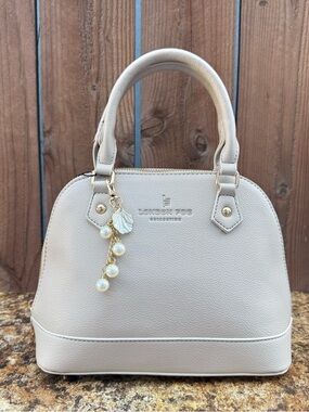 London Fog Cream EVE Dome Satchel